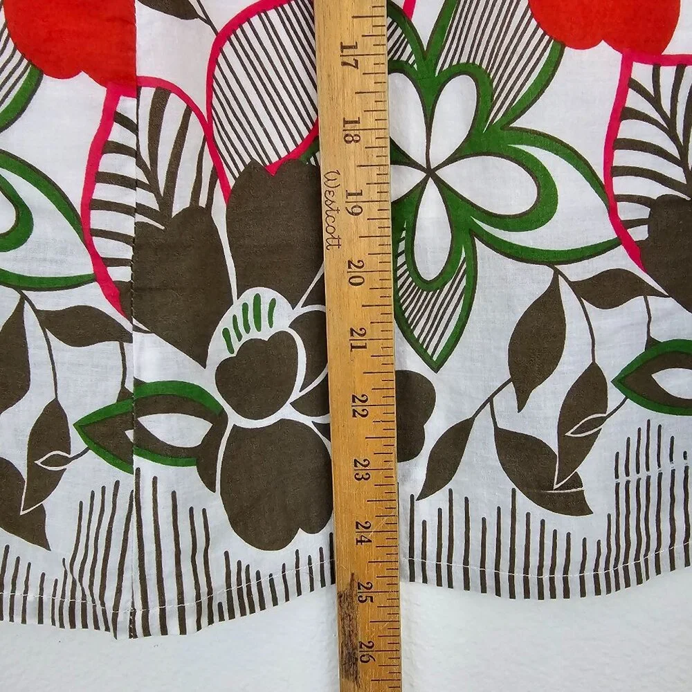 Floral Print Colorful Cotton Skirt Womens Sz S Lined Bohemian Mood Day Nigth